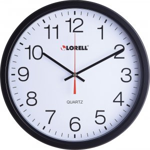 Lorell 61008 12-1/2" Slimline Wall Clock LLR61008