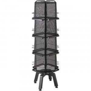 Safco 5580BL Onyx Mesh Rotating Magazine Stand SAF5580BL