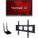 Viewsonic IFP5550-E1 55" ViewBoard 4K Ultra HD Interactive Flat Panel Bundle