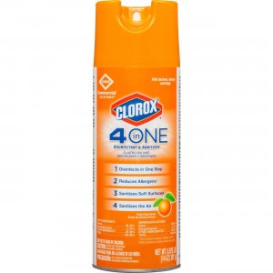 Clorox 31043PL Commercial Solutions 4-in-One Disinfectant and Sanitizer CLO31043PL