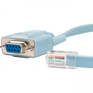 Rocstor Y10A211-BL1 Premium 6 ft Cisco Console Router Cable - RJ45 (m) - DB9 (f)