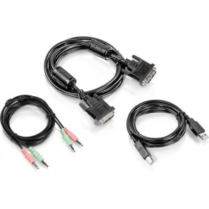 TRENDnet TK-CD06 6 ft. DVI-I, USB, and Audio KVM Cable Kit