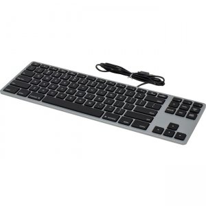 Matias FK308LB RGB Backlit Wired Aluminum Tenkeyless Keyboard for Mac - Space Gray
