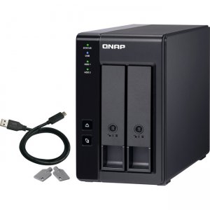 QNAP TR-002-US 2 Bay USB Type-C Direct Attached Storage with Hardware RAID