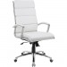 Boss B9471-WT Executive CaressoftPlus Chair with Metal Chrome Finish