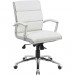 Boss B9476-WT CaressoftPlus Executive Mid-Back Chair