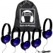 Hamilton Buhl SOP-PRM100 Blue Stereo Headphones (PRM100)
