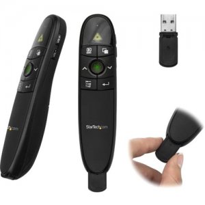 StarTech.com PRESREMOTEG Wireless Presentation Remote with Green Laser Pointer - 90 ft. (27 m)