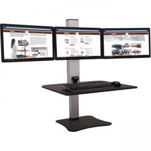 Victor DC475 High Rise Electric Triple Monitor Standing Desk