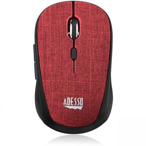 Adesso IMOUSE S80R iMouse - Wireless Fabric Optical Mini Mouse (Red)
