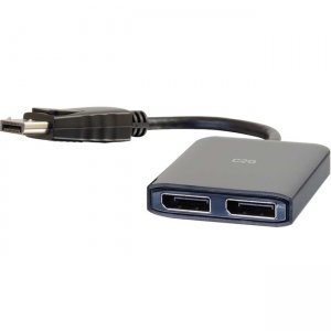 C2G 54291 DisplayPort to DisplayPort x2 Monitor Splitter - 4K DisplayPort MST Hub