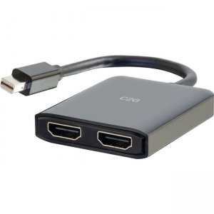 C2G 54292 Mini DisplayPort to HDMI Monitor Splitter - 2 Port K HDMI MST Hub