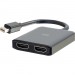 C2G 54292 Mini DisplayPort to HDMI Monitor Splitter - 2 Port K HDMI MST Hub