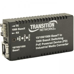 Transition Networks M/GE-ISW-SFP-01-PD-URX M/GE-xSW-SFP-01-xx-UxX Transceiver/Media Converter