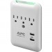 APC by Schneider Electric PE3WU3 SurgeArrest Essential 3-Outlet Surge Suppressor/Protector