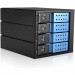 iStarUSA BPN-DE340HD-BLUE Trayless 3x 5.25" to 4x 3.5" 12Gb/s HDD Hot-swap Rack