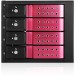 iStarUSA BPN-DE340HD-RED Trayless 3x 5.25" to 4x 3.5" 12Gb/s HDD Hot-swap Rack