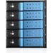 iStarUSA BPN-DE350HD-BLUE Trayless 3x 5.25" to 5x 3.5" 12Gb/s HDD Hot-swap Rack