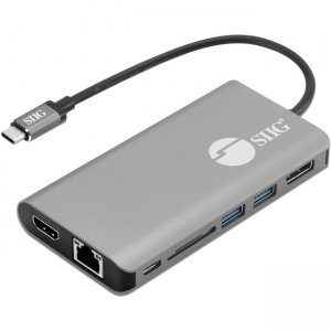 SIIG JU-DK0F11-S1 USB-C MST Video with Hub, LAN and PD 3.0 Docking