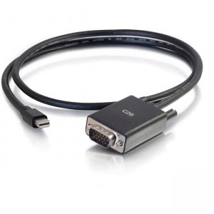 C2G 54676 3ft Mini DisplayPort to VGA Adapter Cable Black