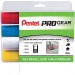 Pentel SMW56PGPC4M1 PROGear Wet-Erase Liquid Chalk Marker PENSMW56PGPC4M1