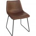 Lorell 42957 Mid-century Modern Sled Guest Chair LLR42957