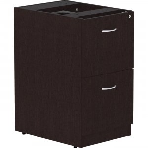 Lorell 18221 Essentials Espresso Laminate Pedestal LLR18221