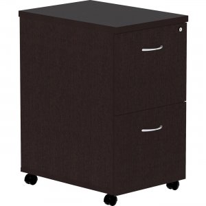 Lorell 18219 Essentials Espresso Laminate Pedestal LLR18219