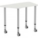 Lorell 69583 Height-adjustable Trapezoid Table LLR69583
