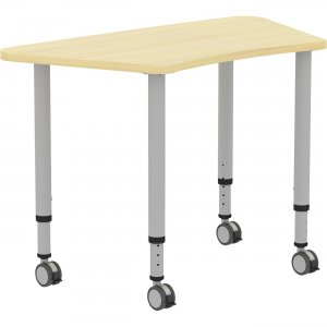 Lorell 69584 Height-adjustable Trapezoid Table LLR69584