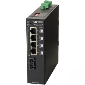 Omnitron Systems 9563-1-14-2Z RuggedNet GPoE+/Si Ethernet Switch
