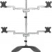 StarTech.com ARMQUADSS Quad-Monitor Stand - Articulating - Steel & Aluminum