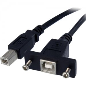 StarTech.com USBPNLBFBM1 1 ft Panel Mount USB Cable B to B - F/M