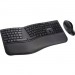 Kensington K75406US Pro Fit Ergo Wireless Keyboard and Mouse-Black