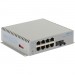 Omnitron Systems 2860-0-18-9Z OmniConverter G/Sx, 1xMM ST + 8xRJ-45, DC Powered Extended Temp