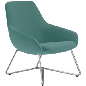 9 to 5 Seating 9111LGSFLA W-shaped Base Lilly Lounge Chair NTF9111LGSFLA