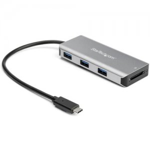 StarTech.com HB31C3ASDMB 3-Port USB-C Hub with SD Card Reader - 10Gbps - 3x USB-A