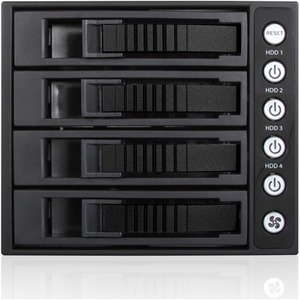 iStarUSA BPU-340MS-BLACK 3x 5.25" to 4x 3.5" 2.5" 12Gb/s HDD SSD SFF-8643 Hot