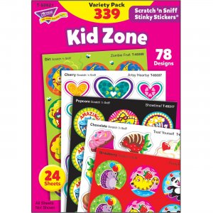 TREND 83921 Kid Zone Scratch 'n Sniff Stinky Stickers TEP83921