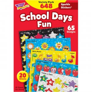 TREND 63909 Sparkle Stickers School Days Fun Stickers TEP63909