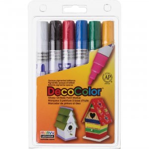 Marvy 3006A DecoColor Glossy Oil Base Paint Markers UCH3006A