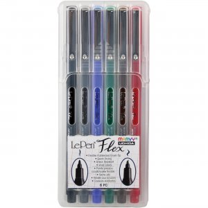 Marvy 48006A LePen Flex Brush Tip Pen Set UCH48006A