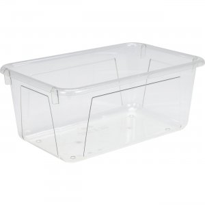 Storex 62464U05C Crystal Clear Cubby Bin STX62464U05C