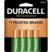 Duracell NLAA4BCDCT StayCharged AA Rechargeable Batteries DURNLAA4BCDCT