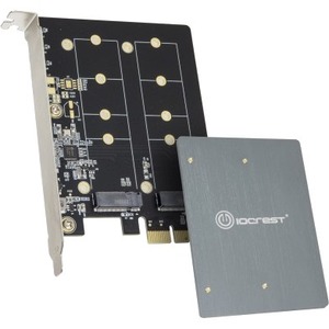 IO Crest SI-PEX40153 Dual M.2 B-Key PCI-e 3.0 x1 Adapter with Heatsink