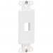 Tripp Lite N042D-001V-WH Center Plate Insert, Decora Style - Vertical, 1 Port