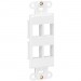 Tripp Lite N042D-004V-WH Center Plate Insert, Decora Style - Vertical, 4 Ports