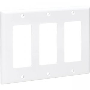 Tripp Lite N042D-300-WH Triple-Gang Faceplate, Decora Style - Vertical, White
