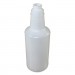 Impact IMP5032WGDZUN Plastic Bottles with Graduations, 32 oz, Clear, 12/Carton