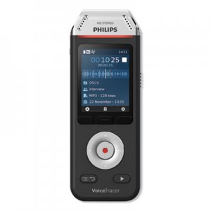 Philips PSPDVT2810 Voice Tracer DVT2810 Digital Recorder, 8 GB, Black